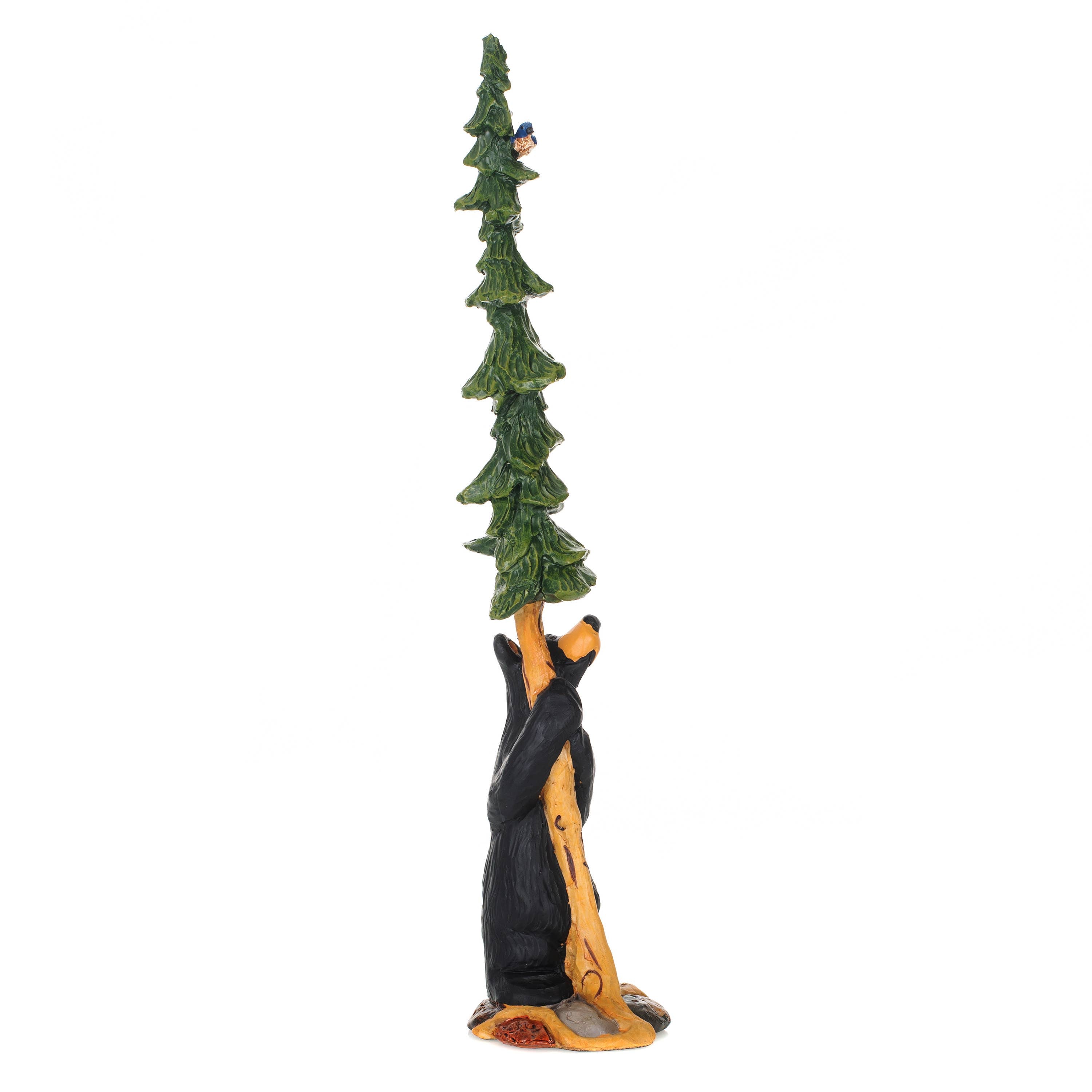 Bluebird and Bear with Tree Figurine